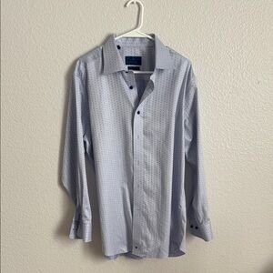 David Donahue Light Blue Button-Down Shirt